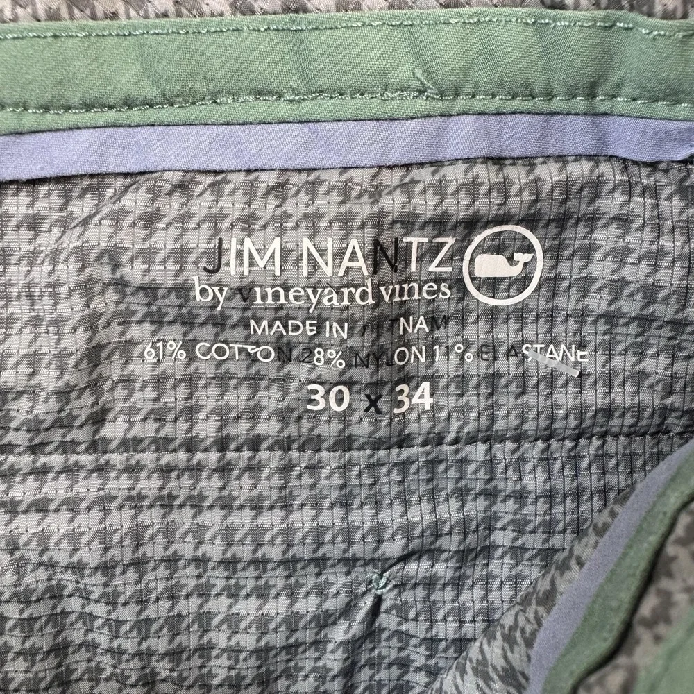 Vineyard Vines Jim Nantz Pants Mens 30x34 Green Stretch Chino Golf Casual